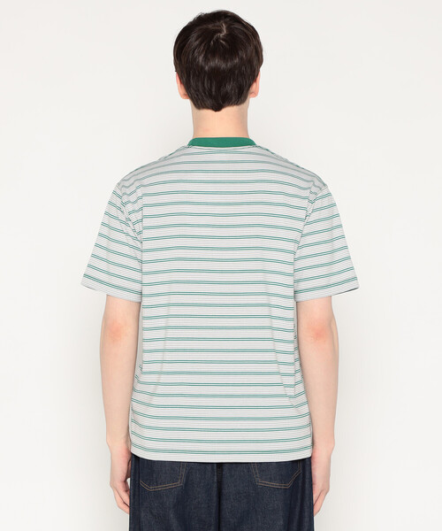 DANTON(ダントン)の「MEN'S SHORT SLEEVE POCKET T-SHIRT STRIPE(Tシャツ/カットソー・メンズ・ブラック系その他/ブラウン系その他/グリーン系その他/イエロー系その他/ホワイト系その他5/ブルー系その他5/ブルー系その他6・S/M/L/XL/XXL)」の16枚目の写真