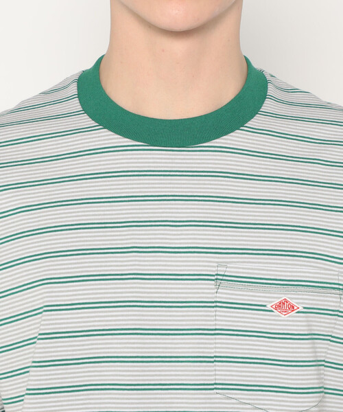 DANTON(ダントン)の「MEN'S SHORT SLEEVE POCKET T-SHIRT STRIPE(Tシャツ/カットソー・メンズ・ブラック系その他/ブラウン系その他/グリーン系その他/イエロー系その他/ホワイト系その他5/ブルー系その他5/ブルー系その他6・S/M/L/XL/XXL)」の15枚目の写真