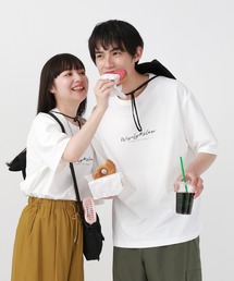 GLOBAL WORK | サラサラ快適DRYTシャツ/プリント/半袖/288117(Tシャツ/カットソー)