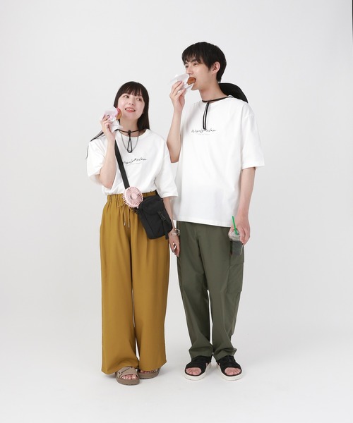 GLOBAL WORK（グローバルワーク）の「サラサラ快適DRYTシャツ/プリント/半袖/288117（Tシャツ/カットソー・メンズ・ホワイト/ホワイト系その他2/ブルー系その他4/ホワイト系その他3/チャコールグレー/ブラック/ホワイト系その他4/グリーン系その他5・MEDIUM/LARGE/3XL/X-SMALL/X-LARGE/SMALL/XX-LARGE）」の19枚目の写真