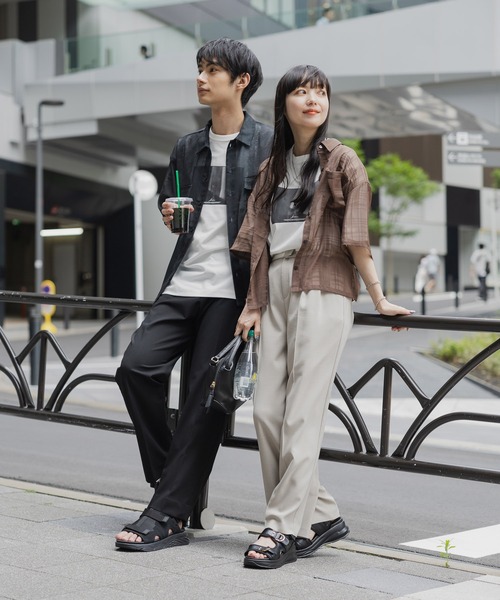 GLOBAL WORK（グローバルワーク）の「サラサラ快適DRYTシャツ/プリント/半袖/288117（Tシャツ/カットソー・メンズ・ホワイト/ホワイト系その他2/ブルー系その他4/ホワイト系その他3/チャコールグレー/ブラック/ホワイト系その他4/グリーン系その他5・MEDIUM/LARGE/3XL/X-SMALL/X-LARGE/SMALL/XX-LARGE）」の9枚目の写真