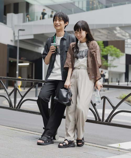 GLOBAL WORK（グローバルワーク）の「サラサラ快適DRYTシャツ/プリント/半袖/288117（Tシャツ/カットソー・メンズ・ホワイト/ホワイト系その他2/ブルー系その他4/ホワイト系その他3/チャコールグレー/ブラック/ホワイト系その他4/グリーン系その他5・MEDIUM/LARGE/3XL/X-SMALL/X-LARGE/SMALL/XX-LARGE）」の10枚目の写真