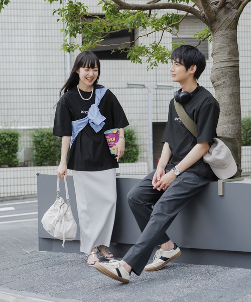 GLOBAL WORK（グローバルワーク）の「サラサラ快適DRYTシャツ/プリント/半袖/288117（Tシャツ/カットソー・メンズ・ホワイト/ホワイト系その他2/ブルー系その他4/ホワイト系その他3/チャコールグレー/ブラック/ホワイト系その他4/グリーン系その他5・MEDIUM/LARGE/3XL/X-SMALL/X-LARGE/SMALL/XX-LARGE）」の14枚目の写真