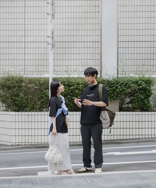 GLOBAL WORK（グローバルワーク）の「サラサラ快適DRYTシャツ/プリント/半袖/288117（Tシャツ/カットソー・メンズ・ホワイト/ホワイト系その他2/ブルー系その他4/ホワイト系その他3/チャコールグレー/ブラック/ホワイト系その他4/グリーン系その他5・MEDIUM/LARGE/3XL/X-SMALL/X-LARGE/SMALL/XX-LARGE）」の18枚目の写真