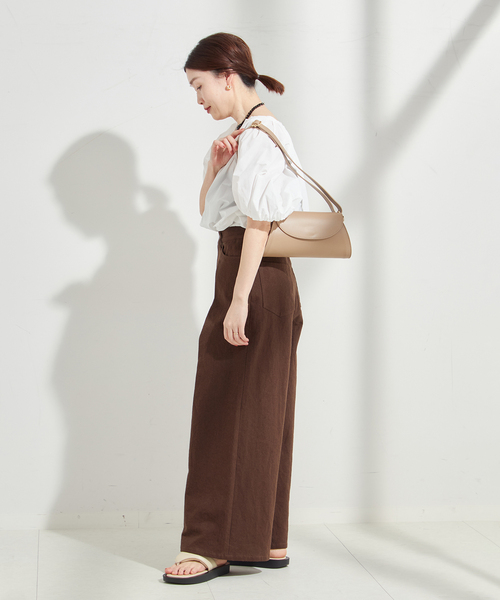 journal standard L'essage(ジャーナルスタンダードレサージュ)の「ギャザースリーブブラウス(シャツ/ブラウス・レディース・ホワイト/ブラック/キャメル・FREE)」の9枚目の写真