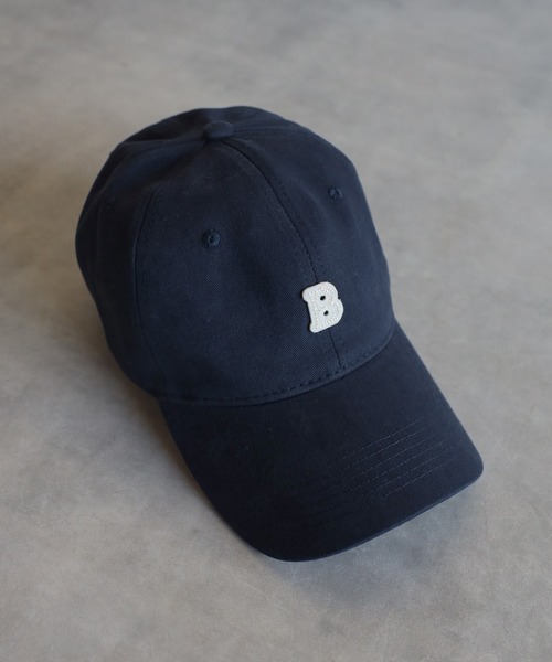 Bonjour Sagan（ボンジュールサガン）の「アルファベットBワッペンキャップ（キャップ・レディース・ネイビー/ベージュ/チャコールグレー/オフホワイト・FREE）」の5枚目の写真