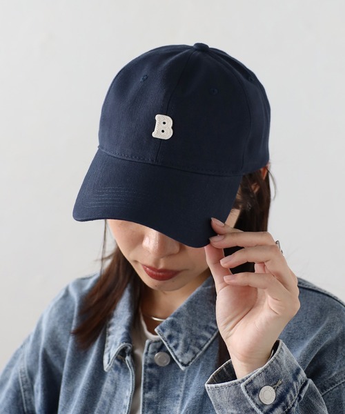 Bonjour Sagan（ボンジュールサガン）の「アルファベットBワッペンキャップ（キャップ・レディース・ネイビー/ベージュ/チャコールグレー/オフホワイト・FREE）」の22枚目の写真