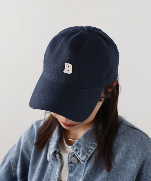 Bonjour Sagan（ボンジュールサガン）の「アルファベットBワッペンキャップ（キャップ・レディース・ネイビー/ベージュ/チャコールグレー/オフホワイト・FREE）」の11枚目の写真
