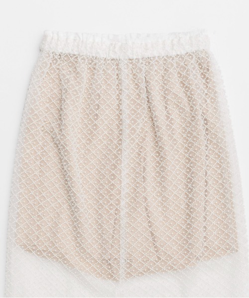 MAISON SPECIAL(メゾンスペシャル)の「Pearl Beaded Skirt/パールビーズスカート【MAISON SPECIAL/メゾンスペシャル】(スカート・レディース・マルチ・38/36)」の11枚目の写真