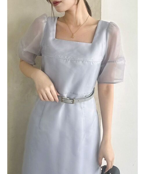 dazzlin(ダズリン)の「【藤井サチコラボ】レイヤードシアーフォルムドレス(ドレス・レディース・ネイビー/ピンク/グレー・MEDIUM/SMALL)」の12枚目の写真