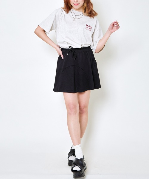 GORGE(ゴージ)の「《インパン付き×安心フィット》レディース スウェット ミニスカート 体型カバー 春夏秋(スカート・レディース・ブラック/グレー・F)」の11枚目の写真