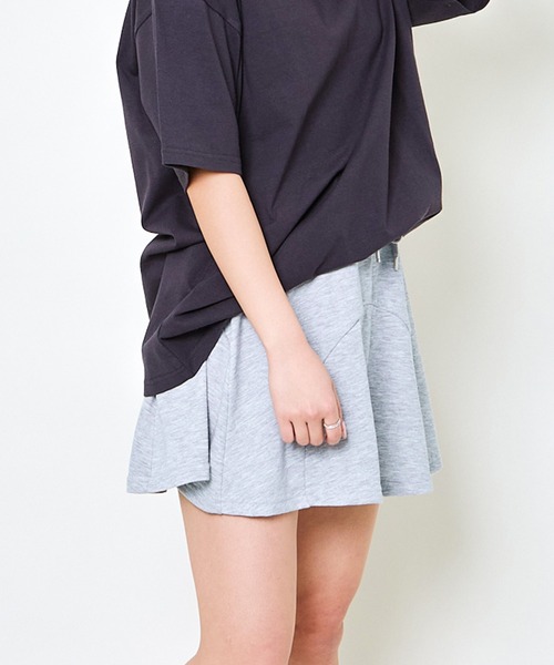 GORGE(ゴージ)の「《インパン付き×安心フィット》レディース スウェット ミニスカート 体型カバー 春夏秋(スカート・レディース・ブラック/グレー・F)」の15枚目の写真