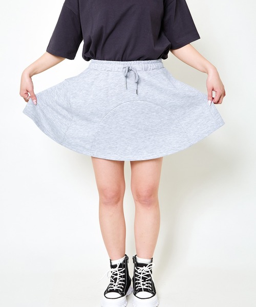 GORGE(ゴージ)の「《インパン付き×安心フィット》レディース スウェット ミニスカート 体型カバー 春夏秋(スカート・レディース・ブラック/グレー・F)」の22枚目の写真