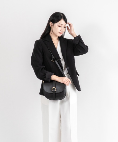 MARCO BIANCHINI（マルコビアンチーニ）の「【MARCO BIANCHINI/マルコビアンキーニ】レザー ショルダーバッグ 本革 イタリア製（ショルダーバッグ・レディース・ブラウン/ブラック/サンドベージュ・FREE）」の22枚目の写真