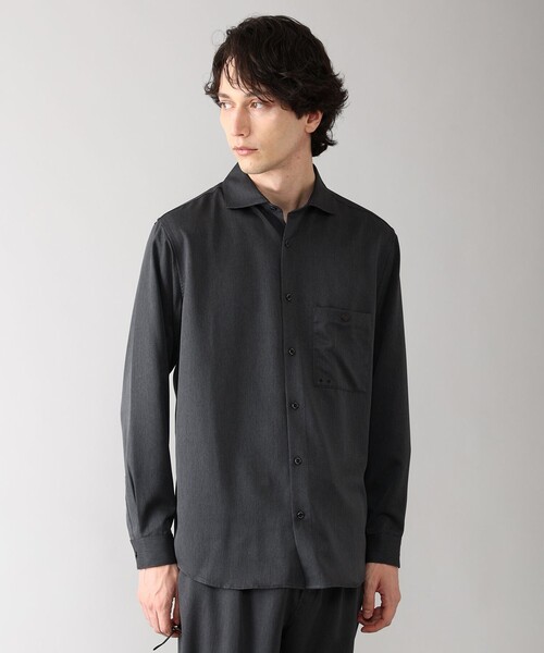 Columbia(コロンビア)の「COLUMBIA BLACK LABEL/メンズ ピエールアベニュー ロングスリーブシャツ 冷感 UVカット ビジネス 休日/コロンビアブラックレーベル(シャツ/ブラウス・メンズ・ブラック/グリーン/ネイビー・M/L/S/XL)」の2枚目の写真