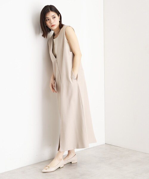 THE SHOP TK （ザ ショップ ティーケー ）の「2WAYジップジャンスカ【洗える】（ワンピース・レディース・ブラウン系その他/ナチュラル・12/13）」の11枚目の写真