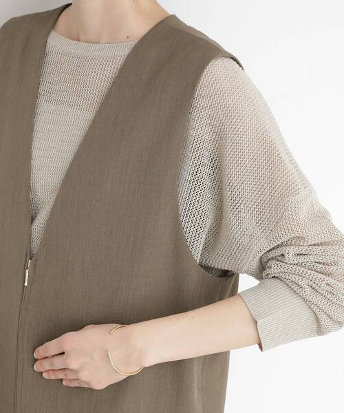 THE SHOP TK （ザ ショップ ティーケー ）の「2WAYジップジャンスカ【洗える】（ワンピース・レディース・ブラウン系その他/ナチュラル・12/13）」の17枚目の写真