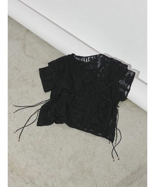 Ungrid(アングリッド)の「【Htage】レースシアーフリルブラウス(シャツ/ブラウス・レディース・ブラック/オフホワイト・FREE)」の18枚目の写真