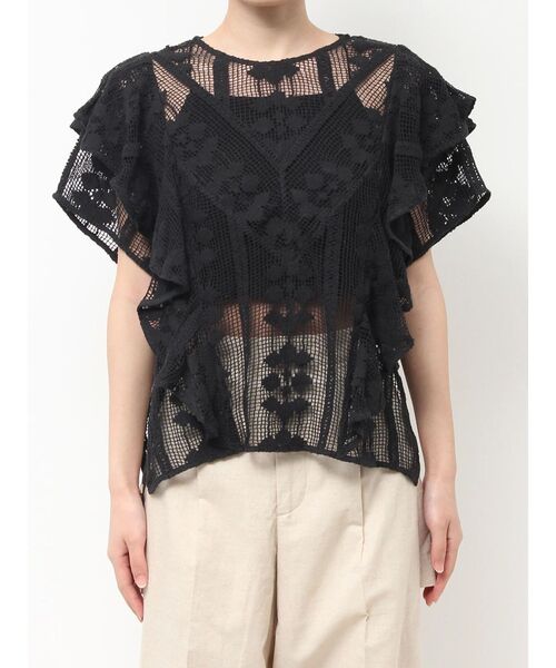 Ungrid(アングリッド)の「【Htage】レースシアーフリルブラウス(シャツ/ブラウス・レディース・ブラック/オフホワイト・FREE)」の19枚目の写真