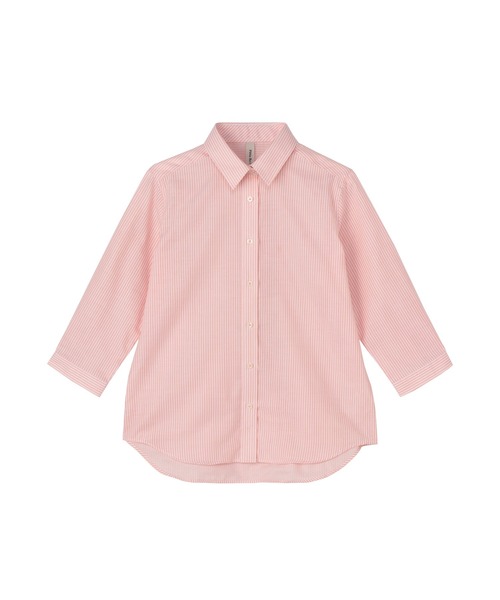 TOKYO SHIRTS(トウキョウシャツ)の「【Pitta Re:)】ふわっとガーゼシャツ 七分袖 綿100% レディースカジュアルシャツ(シャツ/ブラウス・レディース・オレンジ・LL/M/S/L)」の8枚目の写真