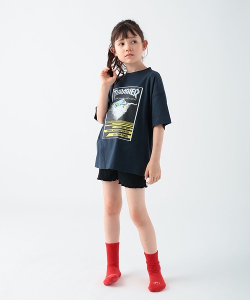 BAYFLOW（ベイフロー）の「[選べる丈シリーズ!]リブショートパンツ(KIDS)（レギンス/スパッツ・キッズ・ブラック/ライトグレー・120cm/130cm/110cm/150cm/140cm）」の15枚目の写真
