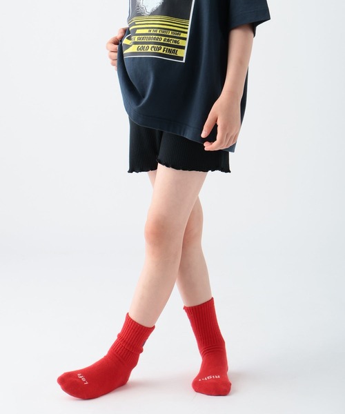 BAYFLOW（ベイフロー）の「[選べる丈シリーズ!]リブショートパンツ(KIDS)（レギンス/スパッツ・キッズ・ブラック/ライトグレー・120cm/130cm/110cm/150cm/140cm）」の16枚目の写真