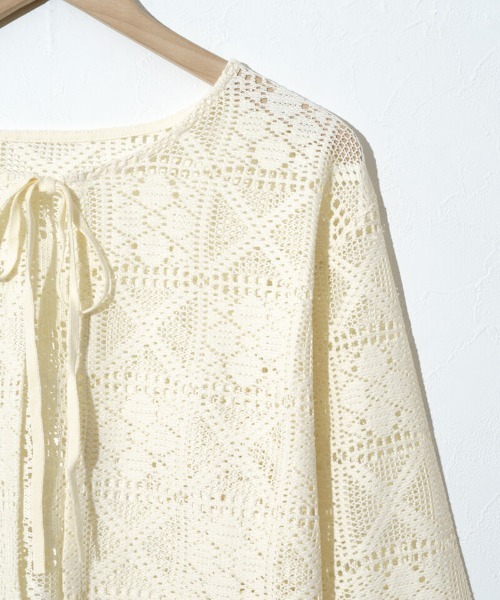 flower（フラワー）の「マリンブルームカーディガン（カーディガン/ボレロ・レディース・アイボリー・FREE）」の4枚目の写真