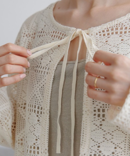 flower（フラワー）の「マリンブルームカーディガン（カーディガン/ボレロ・レディース・アイボリー・FREE）」の18枚目の写真