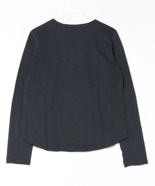 aimoha(アイモハ)の「ヘンリーネック長袖Tシャツ(Tシャツ/カットソー・レディース・ネイビー/ホワイト/ブラック/ワインレッド・MEDIUM/LARGE)」の5枚目の写真