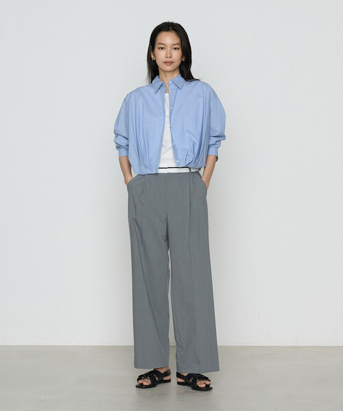 COMME CA(コムサ)の「クリアウーリー パンツ(その他パンツ・レディース・ブラック/トップグレー・7号/9号/11号)」の8枚目の写真