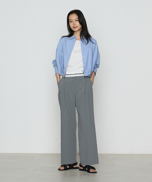 COMME CA(コムサ)の「クリアウーリー パンツ(その他パンツ・レディース・ブラック/トップグレー・7号/9号/11号)」の9枚目の写真