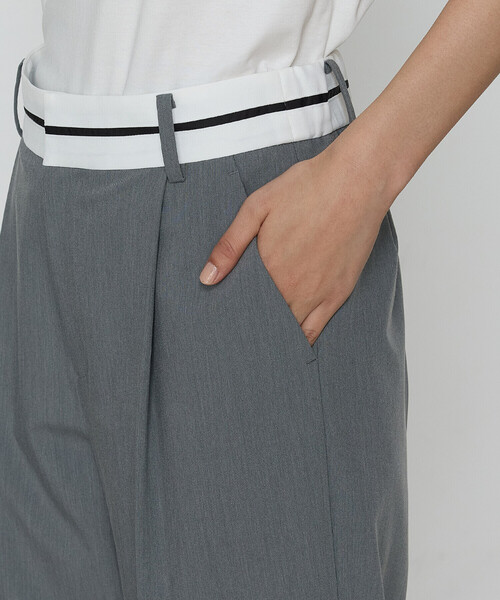 COMME CA(コムサ)の「クリアウーリー パンツ(その他パンツ・レディース・ブラック/トップグレー・7号/9号/11号)」の4枚目の写真