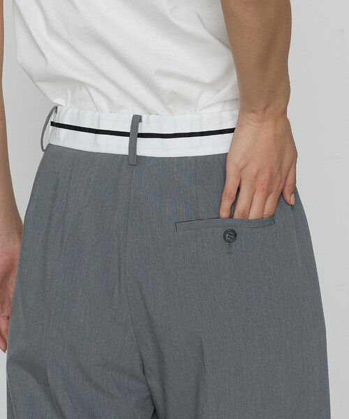 COMME CA(コムサ)の「クリアウーリー パンツ(その他パンツ・レディース・ブラック/トップグレー・7号/9号/11号)」の5枚目の写真