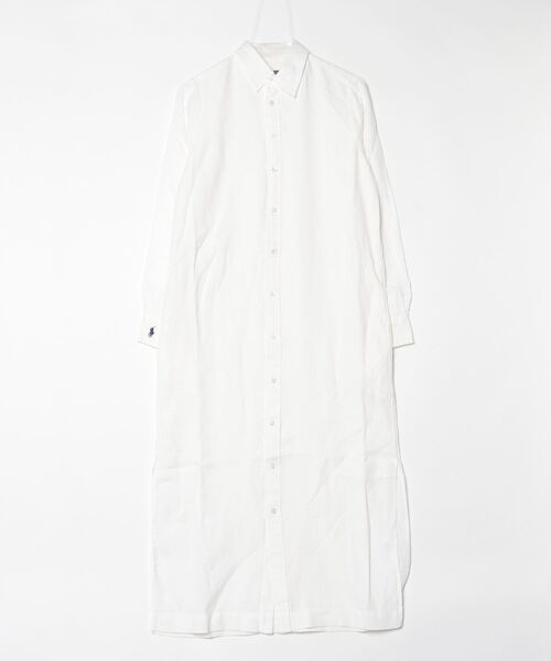 POLO RALPH LAUREN シャツワンピース リネン ショートスリーブ