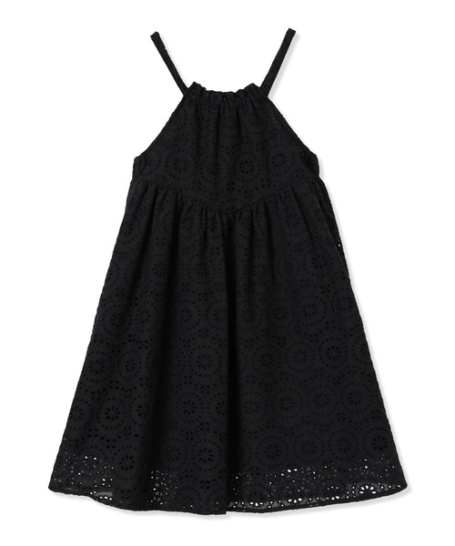 Piet（ピエット）の「【綿100%】ホルターネック 総レースキャミワンピース（ワンピース・キッズ・ブラウン/ブラック/オフホワイト・100/110/120/130）」の22枚目の写真