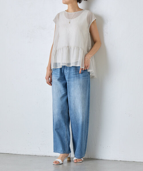 【BEARDSLEY】ビアズリー　レディース　ジレ　チュニック　Vネック　上質 BEARDSLEY】ビアズリー レディース ジレ チュニック Vネック