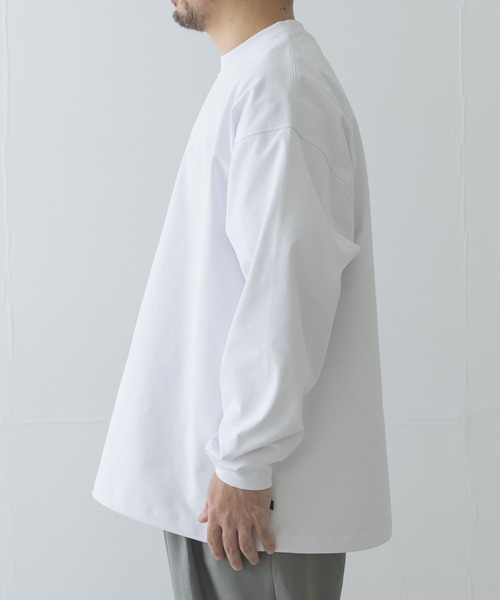 DAIWA PIER39（ダイワピア39）の「DAIWA PIER39　TECH DRAWSTRING L/S TEE（Tシャツ/カットソー・メンズ・チャコールグレー/ブラック/ライトグレー/ホワイト・SMALL/MEDIUM/LARGE/X-LARGE）」の6枚目の写真