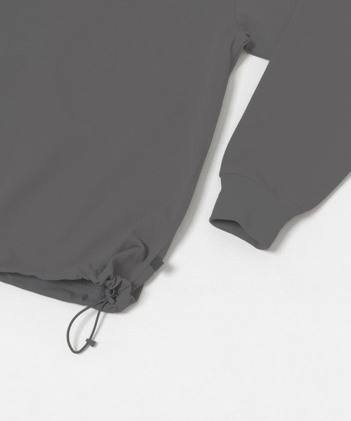 DAIWA PIER39（ダイワピア39）の「DAIWA PIER39　TECH DRAWSTRING L/S TEE（Tシャツ/カットソー・メンズ・チャコールグレー/ブラック/ライトグレー/ホワイト・SMALL/MEDIUM/LARGE/X-LARGE）」の13枚目の写真