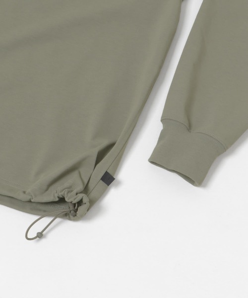 DAIWA PIER39（ダイワピア39）の「DAIWA PIER39　TECH DRAWSTRING L/S TEE（Tシャツ/カットソー・メンズ・チャコールグレー/ブラック/ライトグレー/ホワイト・SMALL/MEDIUM/LARGE/X-LARGE）」の18枚目の写真