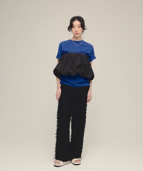 eL（エル）の「【eL】Linen Comfort Tee/328302（Tシャツ/カットソー・レディース・ブルー/オフホワイト/ブラック/ピンク・FREE）」の15枚目の写真