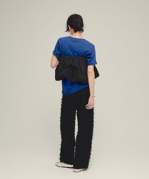 eL（エル）の「【eL】Linen Comfort Tee/328302（Tシャツ/カットソー・レディース・ブルー/オフホワイト/ブラック/ピンク・FREE）」の16枚目の写真