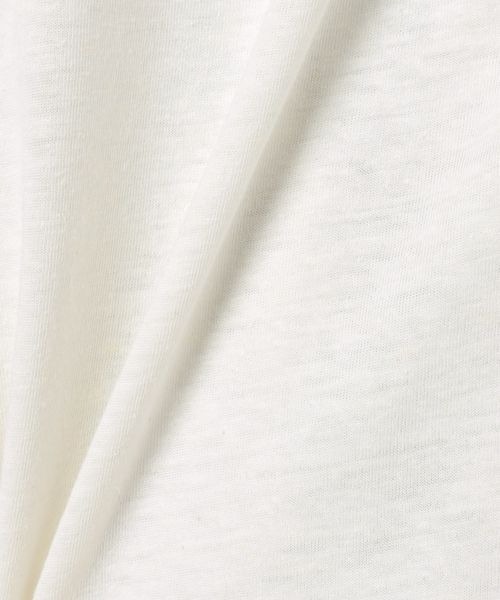 eL（エル）の「【eL】Linen Comfort Tee/328302（Tシャツ/カットソー・レディース・ブルー/オフホワイト/ブラック/ピンク・FREE）」の6枚目の写真