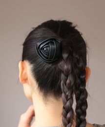 ・HALF TIME フラワーヘアゴム