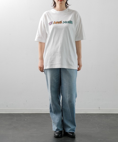 tシャツ 「MEN ， WOMEN」CAPSULE-T Rob we love music SS Tee レディース メンズ AMERICAN RAG CIE｜【MEN , WOMEN】CAPSULE-T Rob we love music