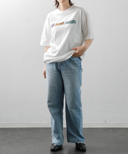tシャツ 「MEN ， WOMEN」CAPSULE-T Rob we love music SS Tee レディース メンズ セール】【MEN , WOMEN】CAPSULE-T Rob we love music SS Tee（T