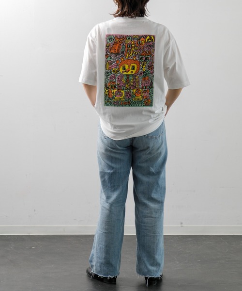 tシャツ 「MEN ， WOMEN」CAPSULE-T Rob we love music SS Tee レディース メンズ AMERICAN RAG CIE｜【MEN , WOMEN】CAPSULE-T Rob we love music