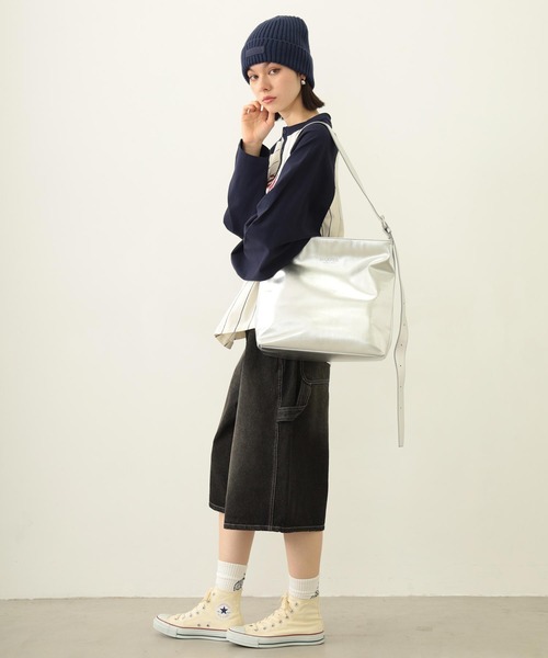 MILKFED.(ミルクフェド)の「SOLID SHOULDER BAG(ショルダーバッグ・レディース・シルバー/ブラック/ブラウン・ONE SIZE)」の21枚目の写真