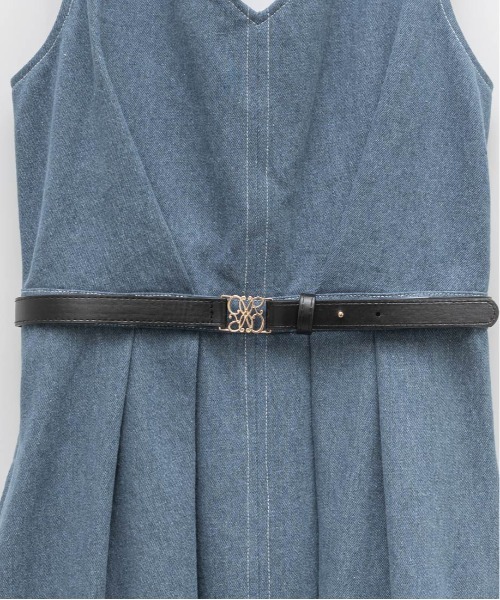 セール】タックフレアデニムワンピース（ワンピース）｜RANDA（ランダ