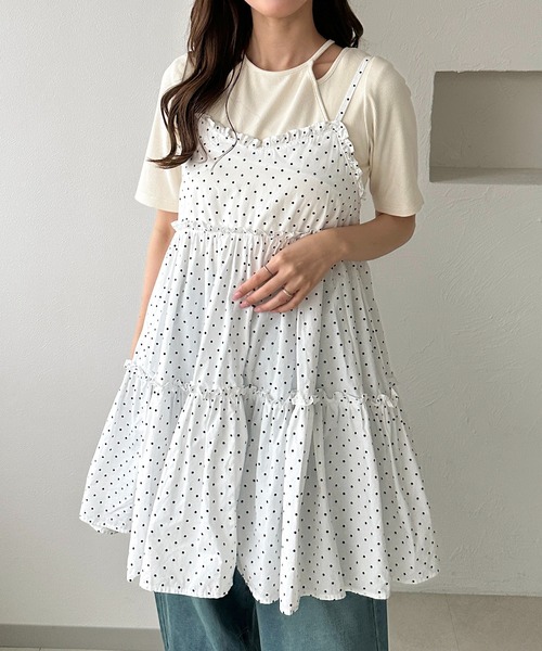 セール】【apres jour clair】アソートフリルキャミチュニック