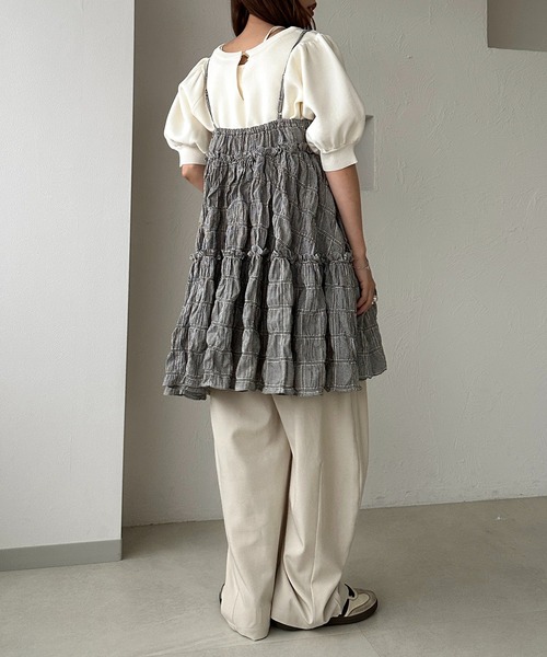 apres jour clair（アプレジュールクレア）の「【apres jour clair】アソートフリルキャミチュニック（チュニック・レディース・ブラック/その他/ベージュ/オフホワイト/ネイビー/ブラウン系その他・X-LARGE/フリー）」の22枚目の写真